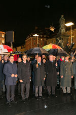 Flaggenparade am Grazer Hauptplatz