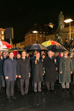 Flaggenparade am Grazer Hauptplatz