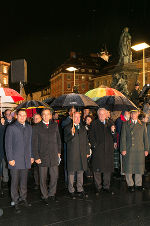 Flaggenparade am Grazer Hauptplatz