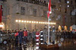 Flaggenparade am Grazer Hauptplatz