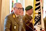 Militärkommandant Brigadier Heinz Zöllner bei seiner Ansprache