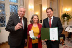 LH Hermann Schützenhöfer, Klubobfrau a. D. Edith Zitz und LH-Stv. Michael Schickhofer (v.l.)