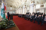 In der Aula der Alten Universität wurden die Landeshauptleute Michael Häupl, Erwin Pröll und Josef Pühringer mit dem Großen Goldenen Ehrenzeichen des Landes Steiermark mit dem Stern geehrt.