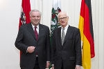 Landeshauptmann Hermann Schützenhöfer begrüßte den Botschafter der Bundesrepublik Deutschland Johannes Haindl in der Grazer Burg © steiermark.at/Streibl; bei Quellenangabe honorarfrei