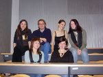 hinten: Andrea Zefferer, Norbert Hillinger, Agnes Fogt, Brigitte Theissl, vorne: Julia Preinerstorfer, Birgit Baustädter. Foto: Fachhochschule Joanneum