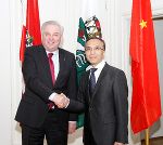 LH Schützenhöfer konnte den chinesischen Botschafter Li Xiaosi in der Grazer Burg begrüßen © steiermark.at/Janderka; bei Quellenangabe honorarfrei