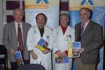 v.l.n.r.: OBR DI. Heribert Teuschel, Vorsitzender der Steirischen Pistengütesiegelkommission, Univ.-Prof. Dr. Günther Schimpl, Vize-Präsident von GROSSE SCHÜTZEN KLEINE und Mitglied der Steirischen Pistengütesiegelkommission, Univ.-Prof. Dr. Peter Schober, Leiter der Sportmedizinischen Untersuchungsstelle des Landes Steiermark und Dir. Helmut Lexer, Präsident des Steirischen Schiverbandes bei der Pressekonferenz „5 Jahre Steirisches Pistengütesiegel“ am 17.1.2006. Foto: GROSSE SCHÜTZEN KLEINE