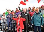 Die Silbermedaillengewinnerin Birgit Gebhardt wurde von ihrem Fanclub gefeiert Die Silbermedaillengewinnerin Birgit Gebhardt wurde von ihrem Fanclub gefeiert