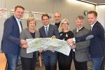 Bundesrat Mario Lindner, LAbg. Helga Kügerl, LH-Stv. Michael Schickhofer, Bgm. Manfred Wegscheider, LAbg. Gabriele Kolar, LAbg. Hubert Lang und NAbg. Walter Rauch (v.l.) zu Besuch beim Verband Region Stuttgart.