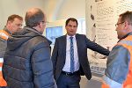 LH-Stv. Michael Schickhofer infomierte sich beim Projekt "Stuttgart 21" über steirisches Know How bei der Großbaustelle.