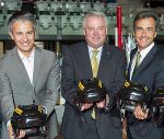 Starke Partner für den Grazer Sport: Sportstadtrat Kurt Hohensinner, Landeshauptmann Hermann Schützenhöfer und Bürgermeister Siegfried Nagl (v.l.) © Stadt Graz/Fischer; bei Quellenangabe honorarfrei