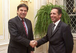 VRM-Präsident Erich Postl mit Landeshauptmann Mag. Franz Voves. Foto: Fischer 
