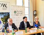 Hartleb, LH-Stv. Schickhofer und Kolar (v.l.) bei der Pressekonferenz Hartleb, LH-Stv. Schickhofer und Kolar (v.l.) bei der Pressekonferenz