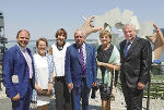 Bernhard Rinner (GF Theaterholding Graz), Ingrid Wopmann, Intendantin Elisabeth Sobotka (von 2009 bis 2014 Leiterin der Grazer Oper), Alfred Wopmann (Aufsichtsratsvorsitzender der Theaterholding Graz und von 1983 bis 2003 Intendant der Bregenzer Festspiele) sowie Marianne und Hermann Schützenhöfer (v.l.) © Foto: Andy Wenzel; bei Quellenangabe honorarfrei