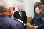 Landeshauptmann Hermann Schützenhöfer beim heutigen Besuch der Polizeiinspektion Graz Lendplatz © steiermark.at/Streibl; bei Quellenangabe honorarfrei Landeshauptmann Hermann Schützenhöfer beim heutigen Besuch der Polizeiinspektion Graz Lendplatz