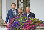 A 14-Chef Johann Wiedner, Raumplanerin Gerlind Weber und Leader-Obmann Josef Singer beim ersten „Flussdialog" im Schloss Herberstein (v.l.) © Foto: Christian Strassegger; bei Quellenangabe honorarfrei