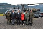 LH Schützenhöfer, LR Kamps und NAbg. Pendl mit höchsten Vertretern des Österreichischen Bundesheeres anlässlich der heutigen Jubiläumsfeier ©      
