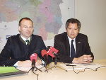 v.l.n.r.: Landesveterinärdirektor Dr. Peter Wagner und Landessanitätsdirektor Dr. Odo Feenstra. Foto: Landespressedienst v.l.n.r.: Landesveterinärdirektor Dr. Peter Wagner und Landessanitätsdirektor Dr. Odo Feenstra. Foto: Landespressedienst