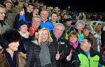 Tolle Stimmung in Schladming: Landeshauptmann Hermann Schützenhöfer mit Sportlandesrat Anton Lang beim diesjährigen Nightrace auf Planai. ©      