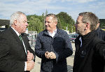 Landeshauptmann Hermann Schützenhöfer mit Verteidigungsminister Mario Kunasek und Innenminister Herbert Kickl (v.l.) in Spielfeld. © Bilder: Landespolizeidirektion/Makowecz; Verwendung bei Quellenangabe honorarfrei Landeshauptmann Hermann Schützenhöfer mit Verteidigungsminister Mario Kunasek und Innenminister Herbert Kickl (v.l.) in Spielfeld.