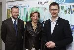 Gerhard Trammer (ÖBB-Postbus GmbH Verbundmanager Steiermark), Landesrätin Mag. Kristina Edlinger-Ploder und Dipl.-Ing. Martin Blum VCÖ