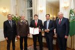 Verleihung der Preise für "Feuerwehrfreundliche Arbeitgeber" am 15. November 2018 im Weißen Saal der Grazer Burg: Firma Remus aus dem Bezirk Voitsberg.