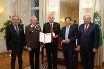 Verleihung der Preise für "Feuerwehrfreundliche Arbeitgeber" am 15. November 2018 im Weißen Saal der Grazer Burg: Firma Lactosan aus dem Bezirk Bruck-Mürzzuschlag.