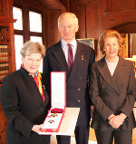 Ex-Landeshauptmann Waltraud Klasnic mit Fürst Hans Adam II. von und zu Liechtenstein und seiner Gattin Marie. Foto: Arno Meusburger