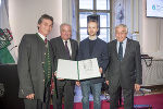 Josef Krainer, LH Hermann Schützenhöfer, Preisträger Thomas Glaser und Gerald Schöpfer.