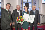 Josef Krainer, LH Hermann Schützenhöfer, Preisträgerin Judith Radebner und Gerald Schöpfer.