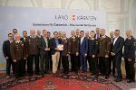 LH-Stv. Michael Schickhofer mit Landesfeuerwehrreferenten beim jährlichen Treffen in Klagenfurt. © Fotos: Land Kärnten; bei Quellenangabe honorarfrei LH-Stv. Michael Schickhofer mit Landesfeuerwehrreferenten beim jährlichen Treffen in Klagenfurt.