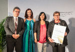 Günter Felsberger, Silke Leichtfried und Gudrun Walter von der A14 (v.l.) bekamen von Sektionschefin Angelika Flatz (3.v.l.) den Anerkennungspreis verliehen.