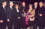 Ehrengäste bei der Stadthallen-Eröffnung (von links): Stadtrat Mag. Siegfried Nagl, Bürgermeister Alfred Stingl, Pfarrerin Mag. Christa Schrauf (Evangelische Kirche), Bischof Dr. Egon Kapellari, Landeshauptmann Waltraud Klasnic und die Landesräte Hermann Schützenhöfer und Dipl.-Ing. Herbert Paierl. Foto: Gerhard Dusek. Ehrengäste bei der Stadthallen-Eröffnung (von links): Stadtrat Mag. Siegfried Nagl, Bürgermeister Alfred Stingl, Pfarrerin Mag. Christa Schrauf (Evangelische Kirche), Bischof Dr. Egon Kapellari, Landeshauptmann Waltraud Klasnic und die Landesräte Hermann Schützenhöfer und Dipl.-Ing. Herbert Paierl. Foto: Gerhard Dusek.