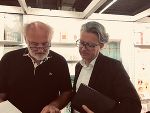 Buchverleger und Autor Lojze Wieser und LR Christopher Drexler © Land Steiermark/PSG
