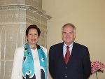 Richterin DDr. Elisabeth Steiner mit Landesamtsdirektor Univ. Prof. Dr. Gerhart Wielinger, der die Veranstaltung in Vertretung von Landeshauptmann Mag. Franz Voves eröffnete