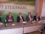 LH-Stellvertreter Hermann Schützenhöfer, Landesrat Dr. Christian Buchmann, WK-Vizepräsident Dr. Gilbert Frizberg und der Geschäftsführer der Steirischen Tourismus GmbH, Georg Bliem