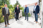 v.l. Bgm. Kurt Wallner, LH Hermann Schützenhöfer, LH-Stv. Anton Lang Bgm. Erwin Dirnberger © Land Steiermark/Streibl