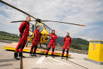 Der dritte steirische Notarzthubschrauber steht rund um die Uhr für Einsätze zur Verfügung. Der dritte steirische Notarzthubschrauber steht rund um die Uhr für Einsätze zur Verfügung.