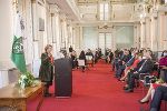 In der Aula der Alten Universität fang die feierliche Verleihung statt.