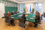 Das steirische Klimakabinett tagte nach der Regierungssitzung. © Bild: Land Steiermark/Jesse Streibl; Verwendung bei Quellenangabe honorarfrei Das steirische Klimakabinett tagte nach der Regierungssitzung.