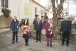 Empfang in der Albert-Schweitzer Klinik durch Walter Schippinger, Waltraud Haas-Wippel und Elisabeth Stepanek.