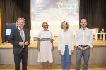 Europa-LR Christopher Drexler, Adelheid Wölfl, Katalin Tünde Huber und Florian Bieber (v.l.) diskutierten beim ersten Café Europa Westbalkan. © Land Steiermark/Foto Fischer; Nutzung bei Quellenangabe honorarfrei Europa-LR Christopher Drexler, Adelheid Wölfl, Katalin Tünde Huber und Florian Bieber (v.l.) diskutierten beim ersten Café Europa Westbalkan.
