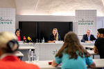 Im Medienzentrum Steiermark wurde heute Vormittag die Digitalisierungsstrategie für die steirischen Schulen präsentiert. © Foto: Land Steiermark/Streibl; bei Quellenangabe honorarfrei Im Medienzentrum Steiermark wurde heute Vormittag die Digitalisierungsstrategie für die steirischen Schulen präsentiert.