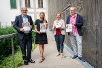 Präsentierten gemeinsam den Gesundheitsbericht 2020: Josef Harb, Landesstellenausschuss-Vorsitzender der ÖGK Steiermark. LR Juliane Bogner-Strauß, Christa Peinhaupt, MBA, EPIG GmbH und Michael Koren, Geschäftsführer Gesundheitsfonds Steiermark (v.l.)