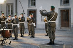 Die Militärmusik Steiermark umrahmte die Flaggenparade musikalisch.