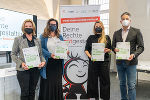 Präsentierten gemeinsam das Programm zur KinderrechteWoche 2021: Angelika Vauti-Scheucher, Denise Schiffrer-Barac, LR Juliane Bogner-Strauß und Kurt Hohensinner (v.l.) © Foto: Land Steiermark/Streibl; bei Quellenangabe honorarfrei Präsentierten gemeinsam das Programm zur KinderrechteWoche 2021: Angelika Vauti-Scheucher, Denise Schiffrer-Barac, LR Juliane Bogner-Strauß und Kurt Hohensinner (v.l.)