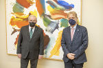 LH Hermann Schützenhöfer hatte WHO-Direktor Gerald Rockenschaub (v.l.) zu Gast. © Bilder: Land Steiermark/Foto Fischer; Verwendung bei Quellenangabe honorarfrei