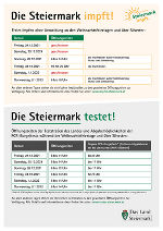 Impf- und Testmöglichkeiten während der Feiertage