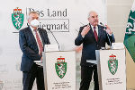 LH-Stv. Anton Lang und LH Hermann Schützenhöfer (v.l.) präsentierten die Schwerpunkte für 2022. LH-Stv. Anton Lang und LH Hermann Schützenhöfer (v.l.) präsentierten die Schwerpunkte für 2022.