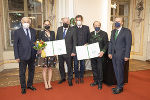 Gerald Schöpfer, Eva Poleschinski, LH Hermann Schützenhöfer, Franz Krainer, Karl-Albrecht Kubinzky und Klaus Poier (v.l.) bei der Verleihung der Krainer-Preise in der Aula der Alten Universität in Graz. © Foto: LandSteiermark/Fischer; bei Quellenangabe honorarfrei Gerald Schöpfer, Eva Poleschinski, LH Hermann Schützenhöfer, Franz Krainer, Karl-Albrecht Kubinzky und Klaus Poier (v.l.) bei der Verleihung der Krainer-Preise in der Aula der Alten Universität in Graz.